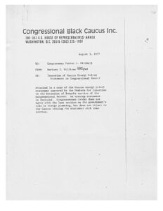 Insertion of Caucus Energy Policy Statement in Congressional Record