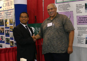 Rep. Keith Ellison with Irv Sheffey, Sierra Club Environmental Justice Organizer