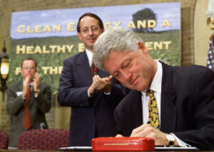 President William Clinton Signs Executive Order on Using Crops and Timber for Energy