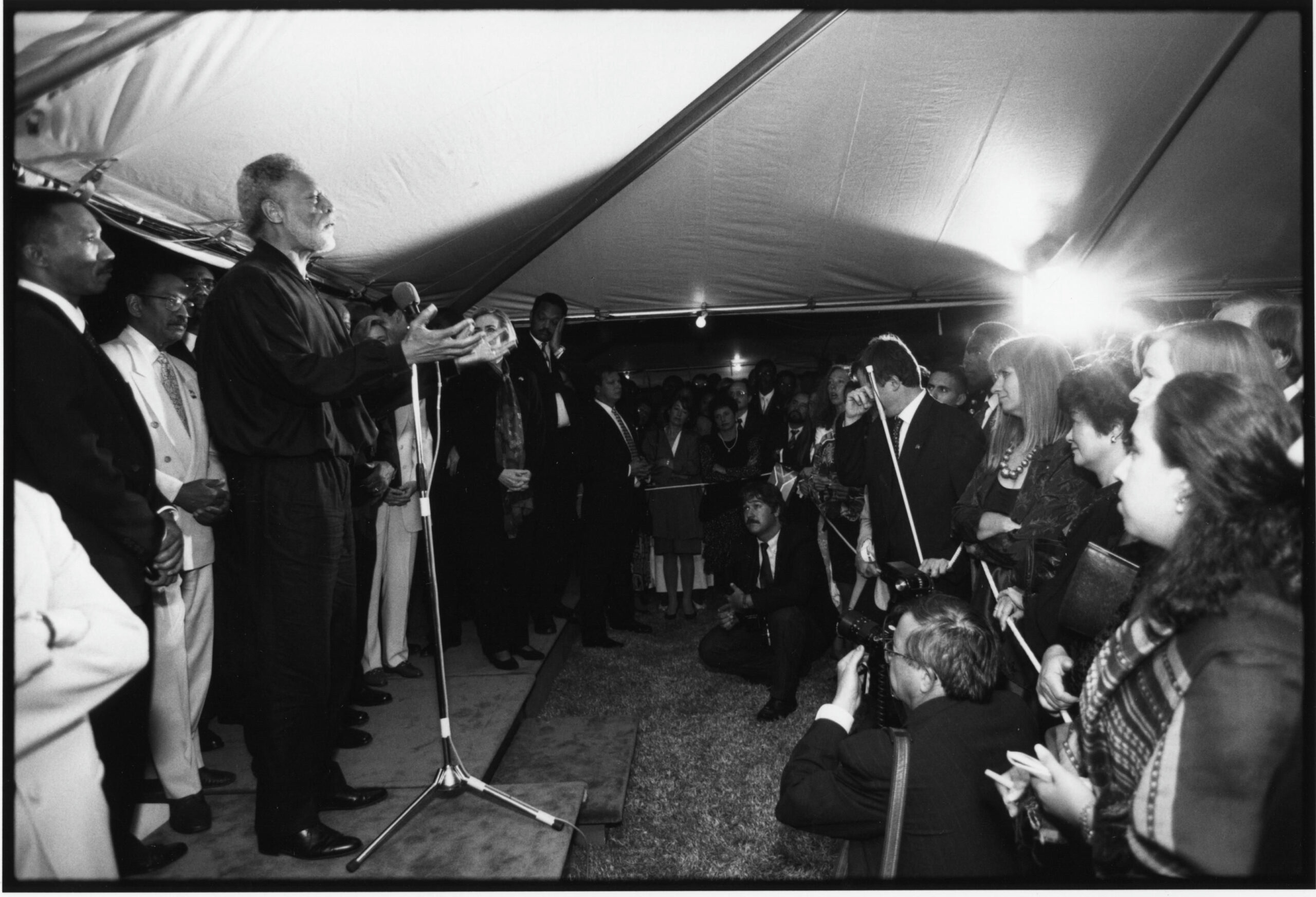 Rep. Ronald V. Dellums (D-CA) in South Africa for Nelson Mandela’s Inauguration