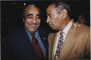 Rep. Charles Rangel (D-NY) and Rep. John Conyers Jr. (D-MI) During the 2000 Democratic National Convention