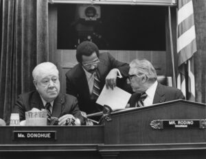 Rep. John Conyers Jr. (D-MI) as a Member of the Judiciary Committee during a Hearing on the Impeachment of President Nixon