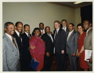 CBC Members with Arkansas Governor William “Bill” Clinton