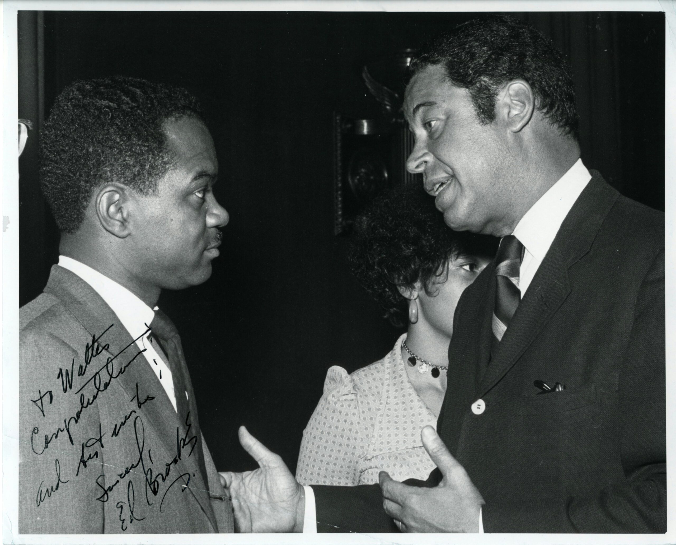 Del. Walter E. Fauntroy (D-DC) and Sen. Edward Brooke (R-MA)