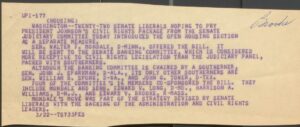 United Press International piece on introduction of open housing legislation (1968)