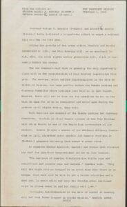 Bi-partisan effort to enact fair housing law led by Sen. Walter Mondale and Sen. Edward Brooke to enact fair housing law (1968)