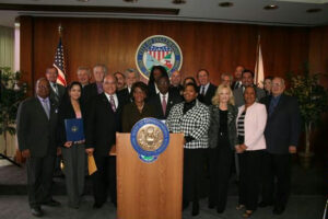 Rep. Maxine Waters Discusses Neighborhood Stabilization Program (2012)