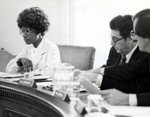 Rep. Shirley Chisholm (D-NY) and Rep. Leo Zeferetti (D-NY) on Rules Committee