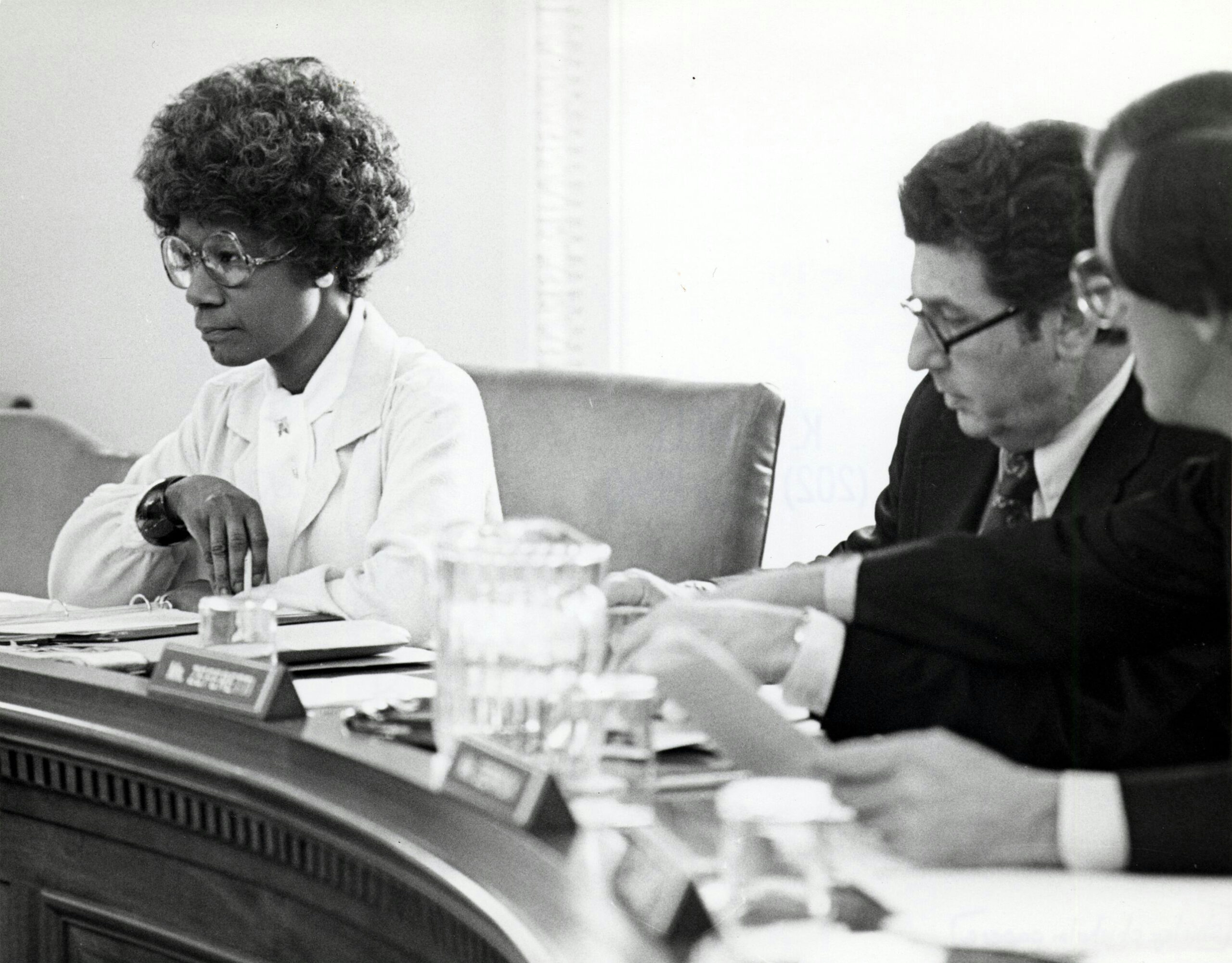 Rep. Shirley Chisholm (D-NY) and Rep. Leo Zeferetti (D-NY) on Rules Committee