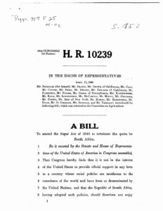 H.R. 10239, Sugar Act Amendment