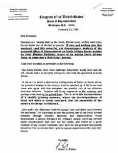 Letter from Robert Walker, U. S. Representative, to colleagues regarding New York Times article
