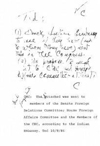 Letter from P. K. Kaul, from the Embassy of India, regarding resolutions against apartheid passed in India’s Parliament